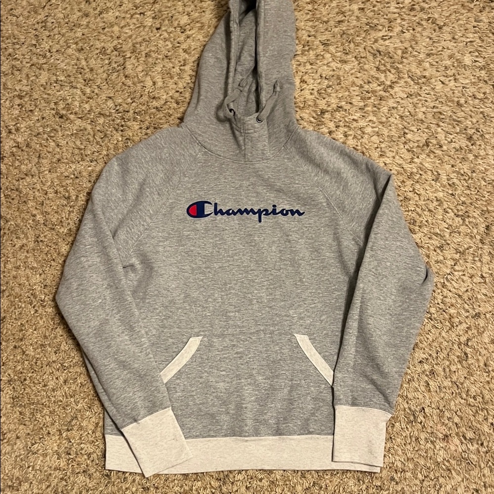❤️ 4/$10 Champion Heather Gray Pullover Hoodie